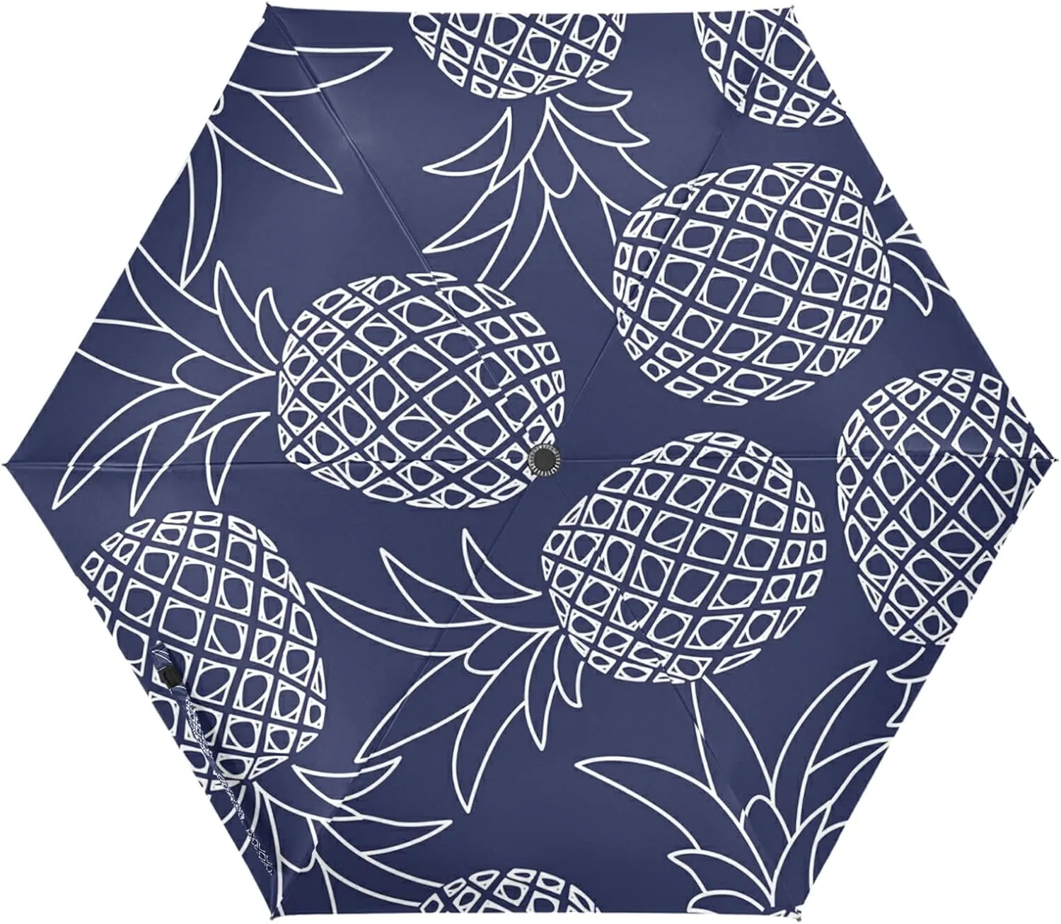 Poeticcity Folding Umbrella, Anti-UV 3 Folds Lightweight Parasol, Compact Windproof Strong Umbrellas for Car Travel Sun & Rain