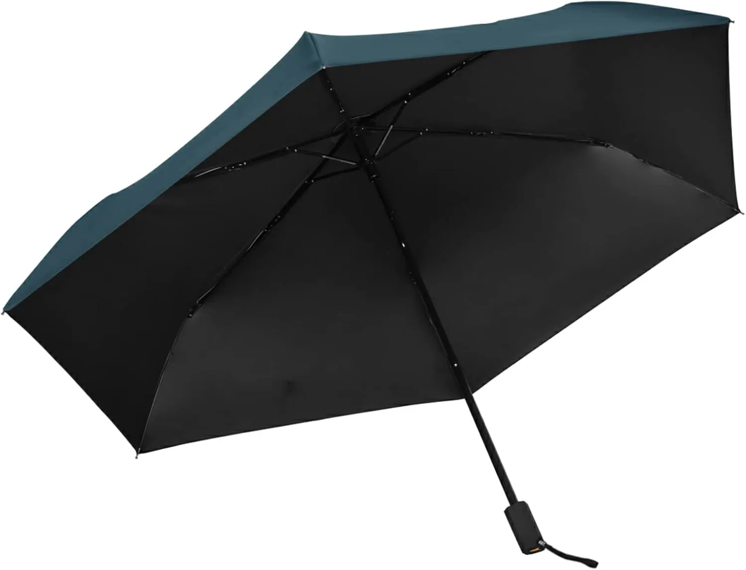 Poeticcity Folding Umbrella, Anti-UV 3 Folds Lightweight Parasol, Compact Windproof Strong Umbrellas for Car Travel Sun & Rain