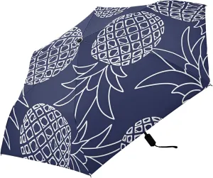 Poeticcity Folding Umbrella, Anti-UV 3 Folds Lightweight Parasol, Compact Windproof Strong Umbrellas for Car Travel Sun & Rain