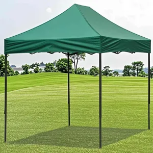 Popup Canopy Tent 6 X 10, Advertising Outdoor Folding Tent Canopy, Enlarged Double-Layer Umbrella, Rainproof, Easy to Install, Custom Logo and Size(Green)