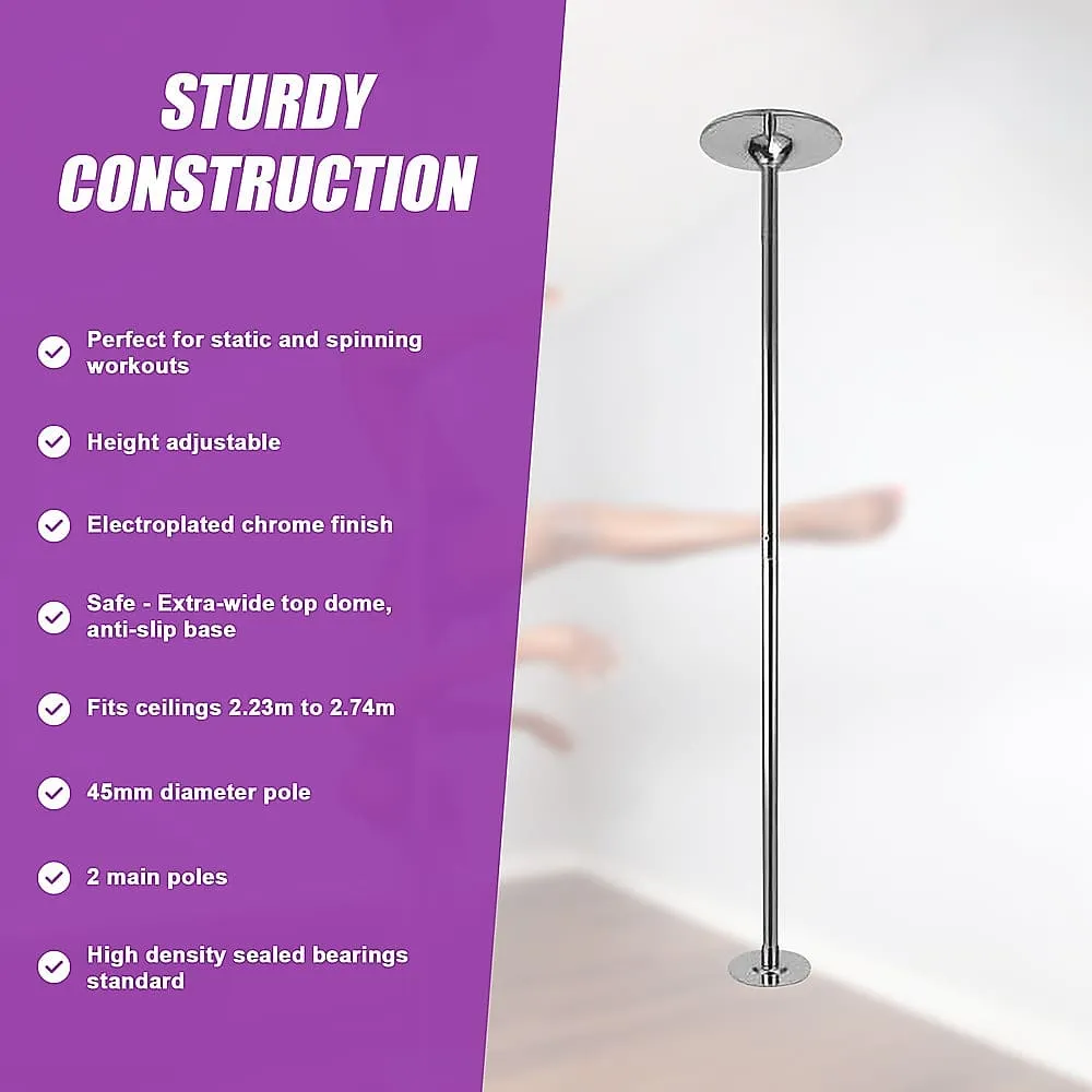 Portable Dance Pole Dancing Spinning Home Gym Fitness [ONLINE ONLY]
