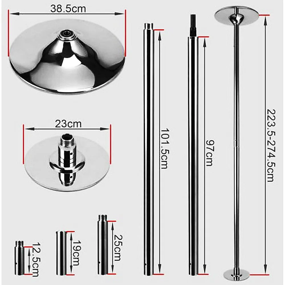 Portable Dance Pole Dancing Spinning Home Gym Fitness [ONLINE ONLY]