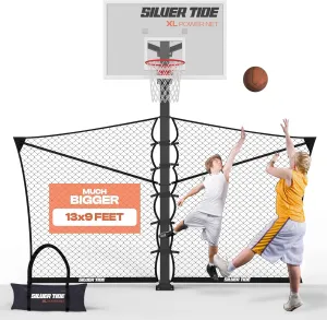 Power Net - basketball guard net - yard guard for in ground basketball hoop outdoor - prevents the ball from leaving the court