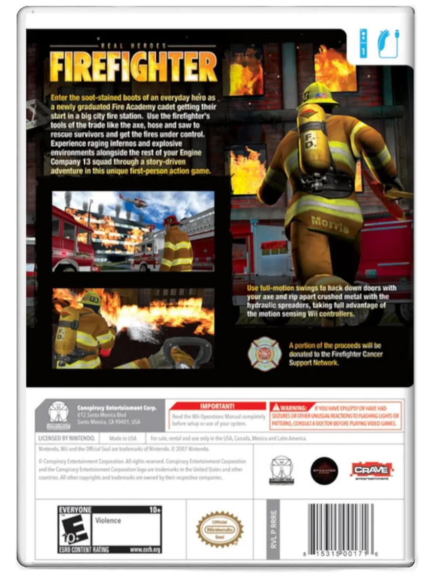 Real Heroes: Firefighter - Nintendo Wii (Refurbished)