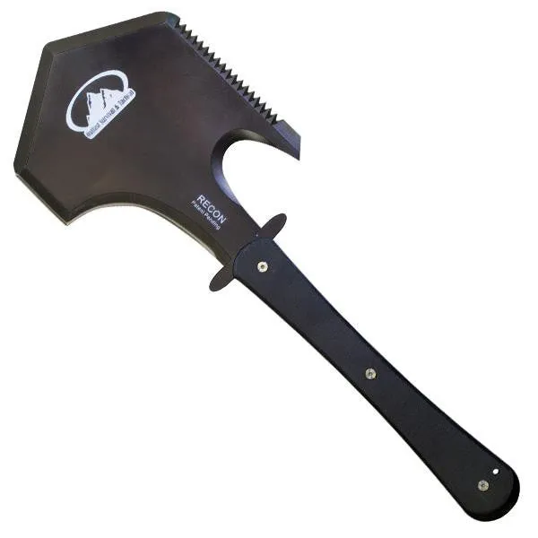 Recon Survival & Tactical Axe, Black G10 Handle w-Sheath