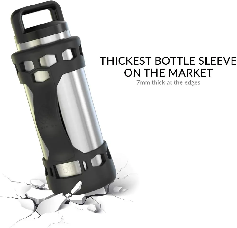 REUZBL Bottle Bumper Silicone Boot Sleeve Protector Accessories with Handle for 26 oz & 36 oz Stainless Steel Water Bottles