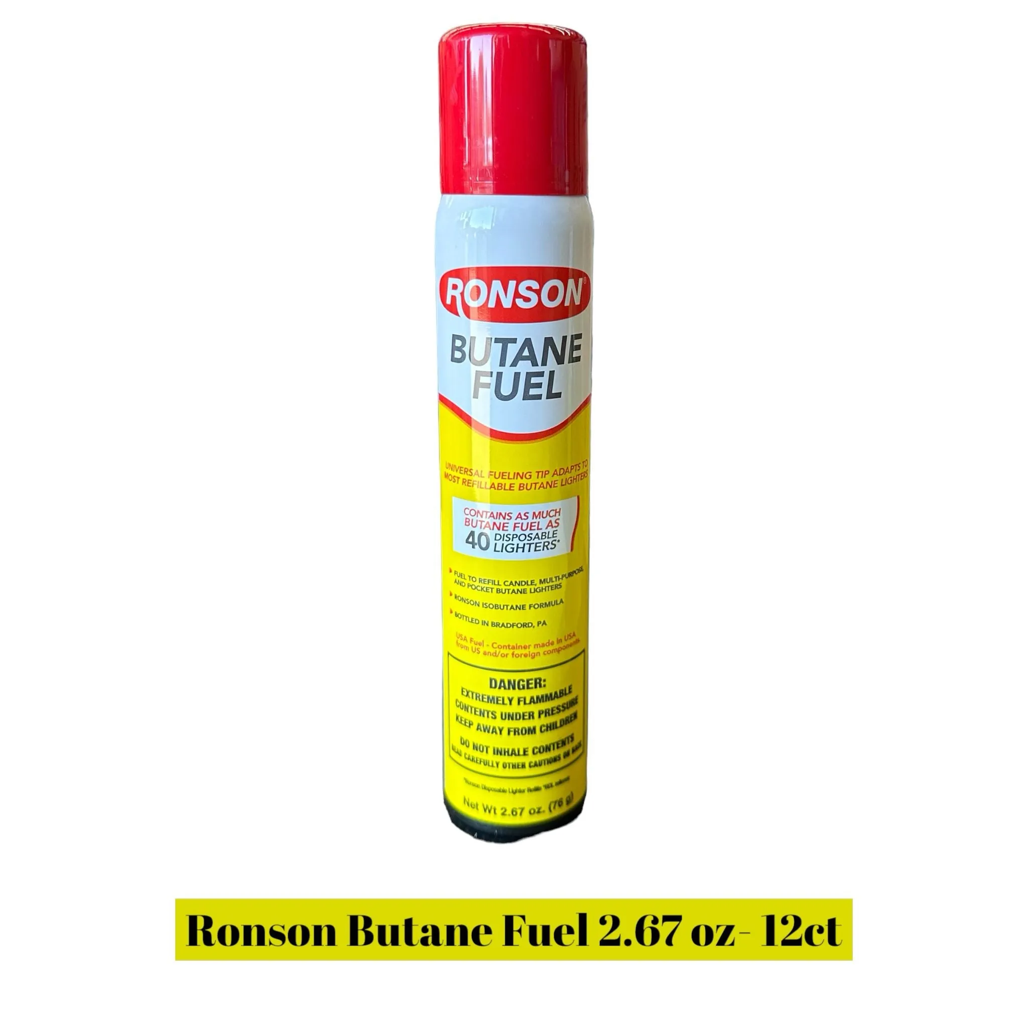 Ronson Butane 2.67oz-12ct