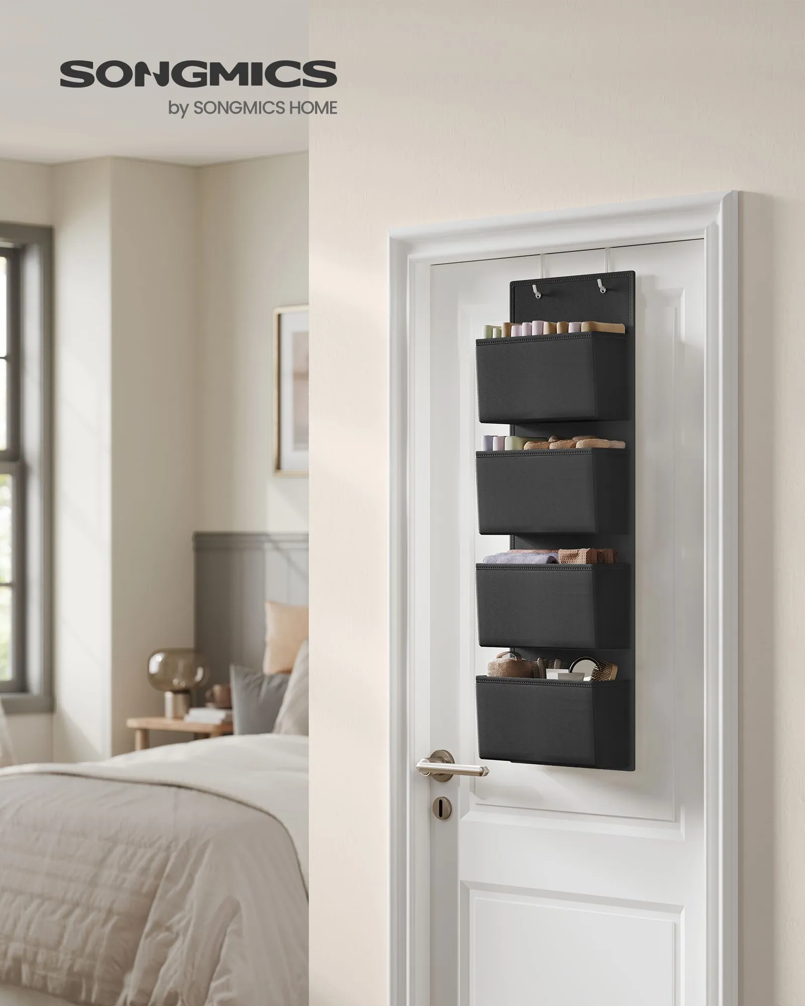 Rootz Hanging Organizer Set - Closet Organizer - Storage Solution - Non-Woven Fabric - Sturdy Structure - Easy Installation - 12cm x 33.5cm x 100cm