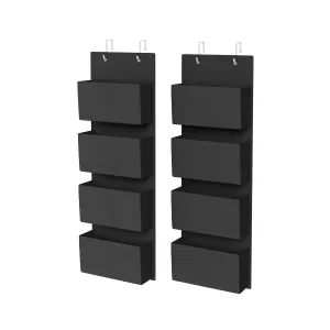 Rootz Hanging Organizer Set - Closet Organizer - Storage Solution - Non-Woven Fabric - Sturdy Structure - Easy Installation - 12cm x 33.5cm x 100cm