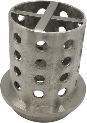 Rosenthal Collection - Perforated Stainless Steel Casting Flask for Vacuum Jewelry Casting 10 GA- (3.57mm) (2.5" x 4")