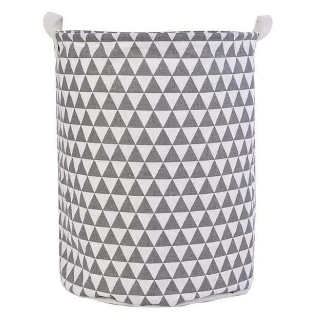 Rynx | Foldable Closure Laundry Basket Large Capacity Bag Container Kids Toy Bucket Clothing Organizer Storage Laundry Basket Cotton Linen