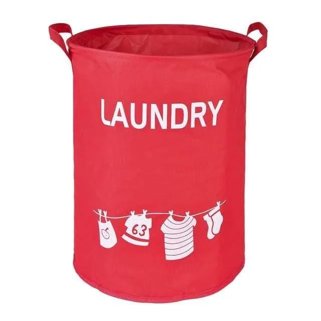 Rynx | Foldable Closure Laundry Basket Large Capacity Bag Container Kids Toy Bucket Clothing Organizer Storage Laundry Basket Cotton Linen