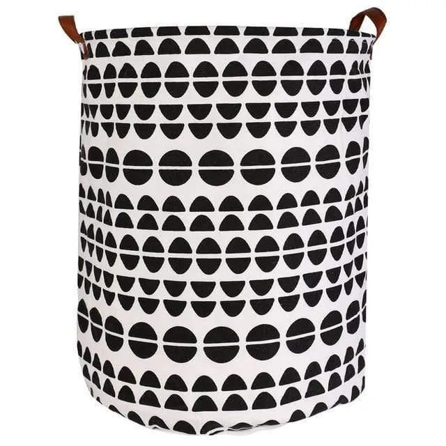Rynx | Foldable Closure Laundry Basket Large Capacity Bag Container Kids Toy Bucket Clothing Organizer Storage Laundry Basket Cotton Linen