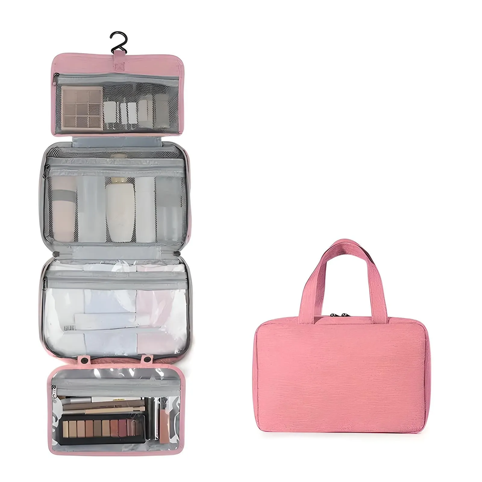 Sam | Compact & Spacious Multi-Compartment Travel Toiletry Organizer