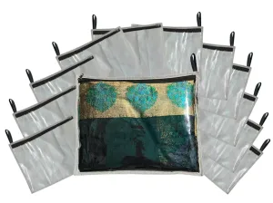 Saree & Dress Storage Organizer Set with Zip (Grey)