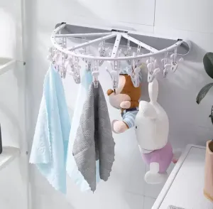 Semi circular 24 peg underwear organizer rack