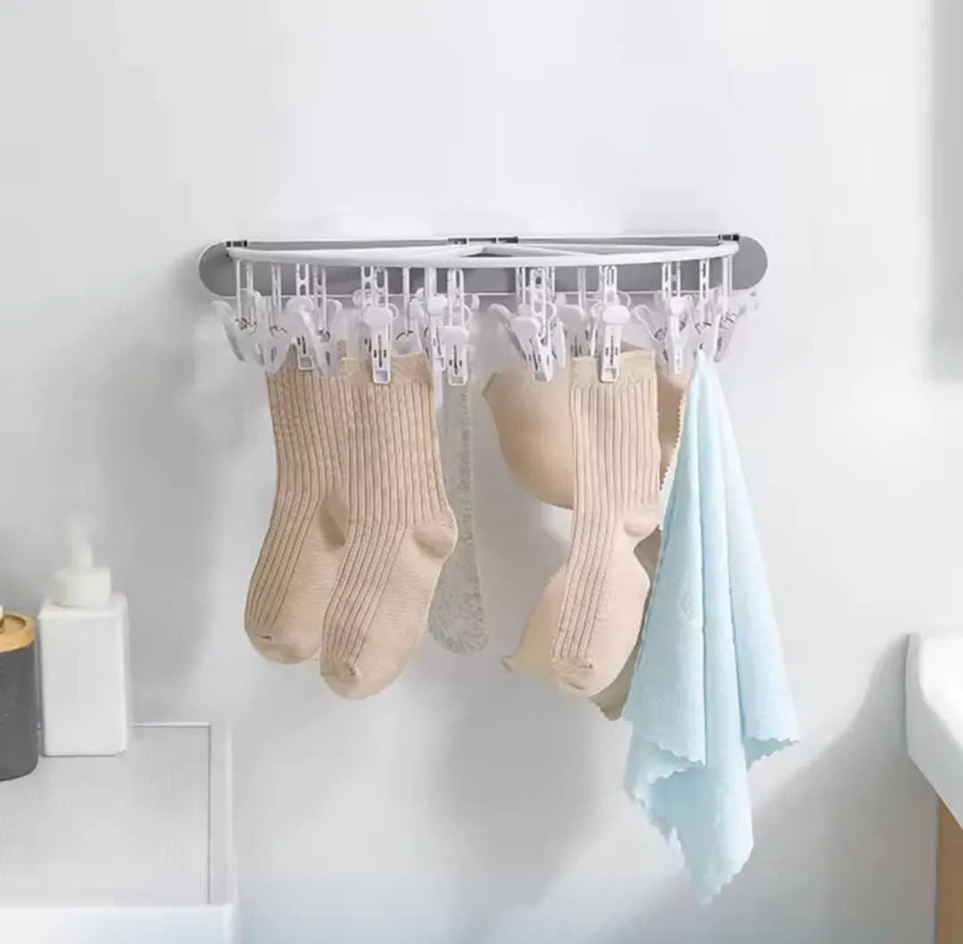 Semi circular 24 peg underwear organizer rack
