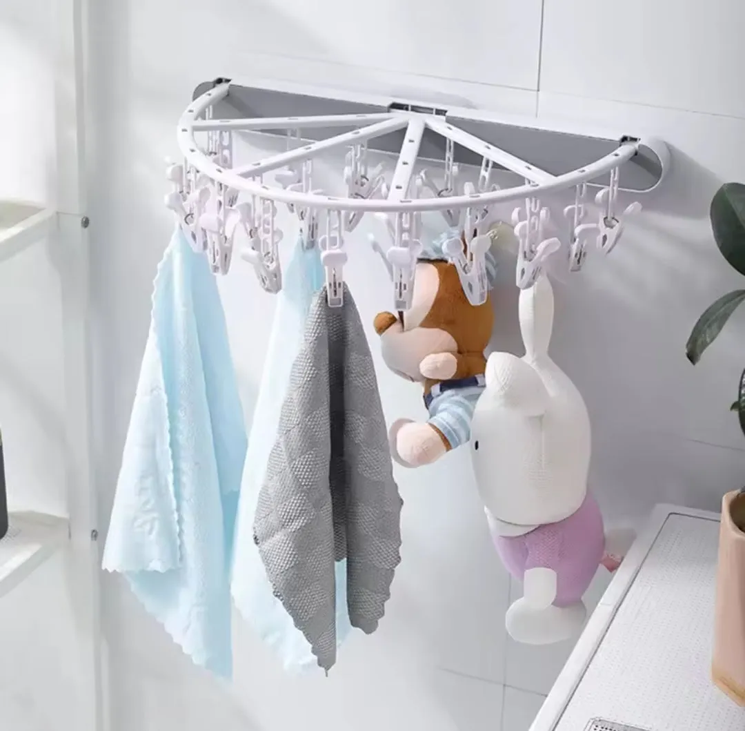 Semi circular 24 peg underwear organizer rack