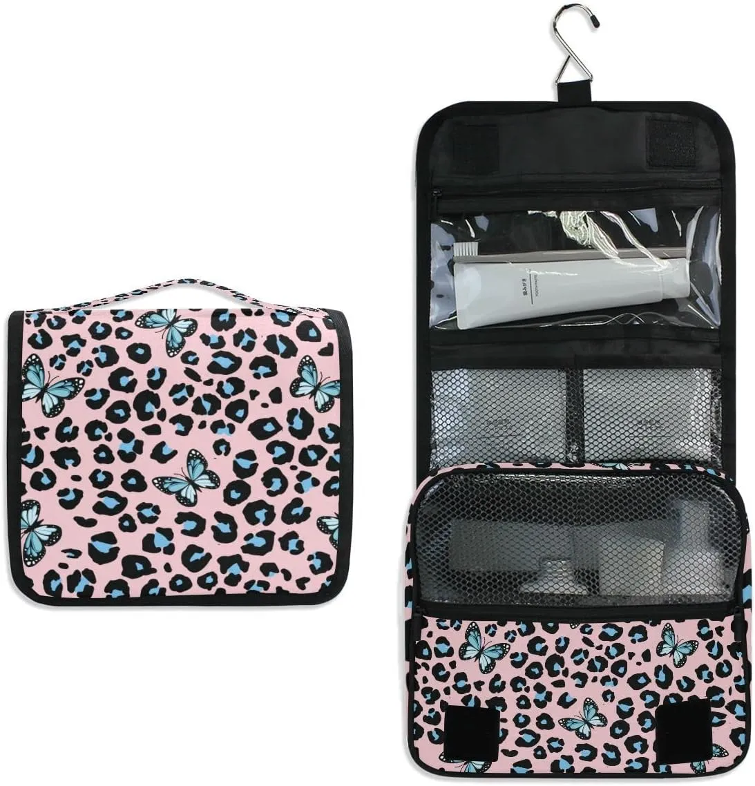 senya Hanging Travel Toiletry Bag Kit Makeup Case Cosmetics Organizer for Men Women