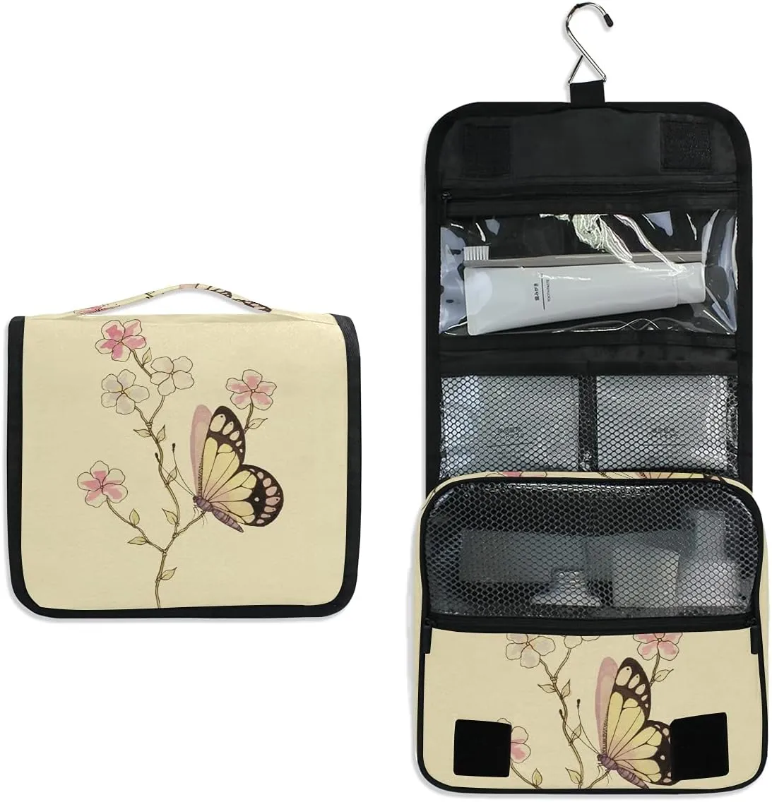 senya Hanging Travel Toiletry Bag Kit Makeup Case Cosmetics Organizer for Men Women