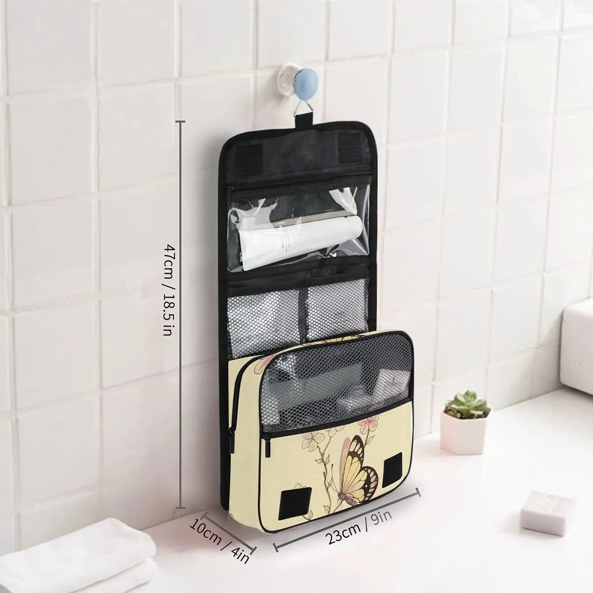 senya Hanging Travel Toiletry Bag Kit Makeup Case Cosmetics Organizer for Men Women