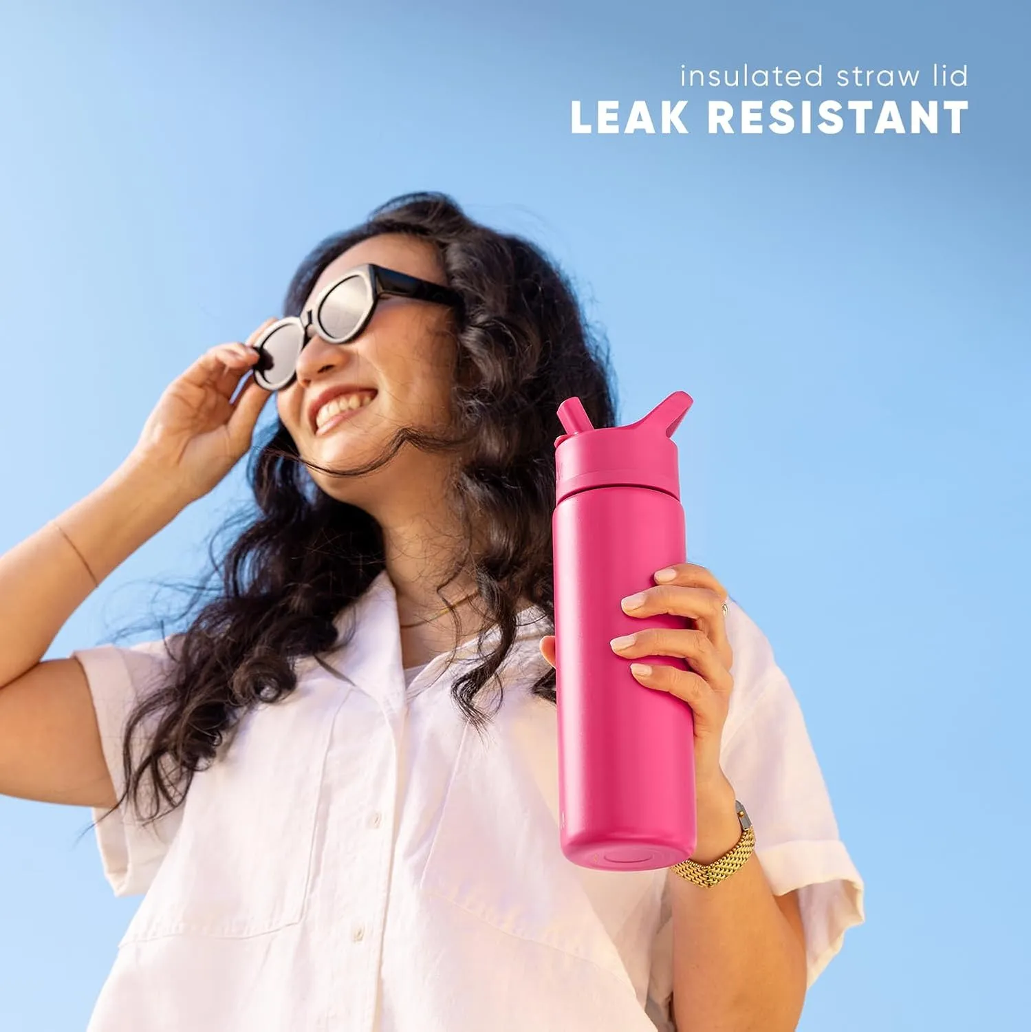 Simple Modern Water Bottle with Straw Lid | Vacuum Insulated Stainless Steel Metal Thermos | Reusable Leak Proof BPA-Free Flask for Sports Gym | Summit Collection | 30oz, Lavender Mist
