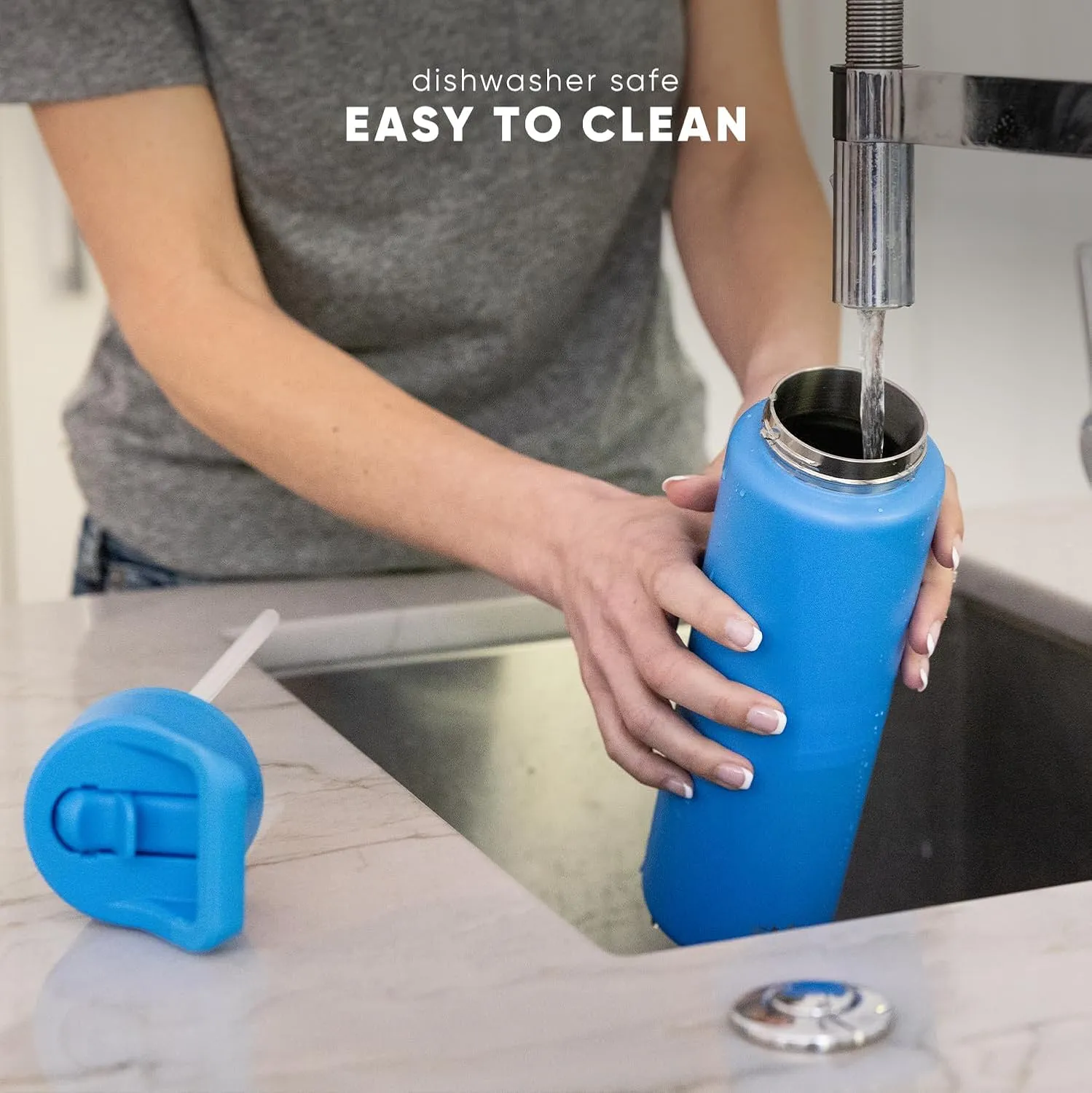Simple Modern Water Bottle with Straw Lid | Vacuum Insulated Stainless Steel Metal Thermos | Reusable Leak Proof BPA-Free Flask for Sports Gym | Summit Collection | 30oz, Lavender Mist