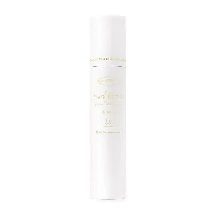 Slim Flask Bottle - Ice White