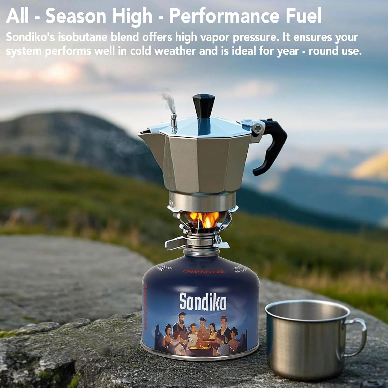 Sondiko Iso Butane Fuel Canister 100g 2 Pack,