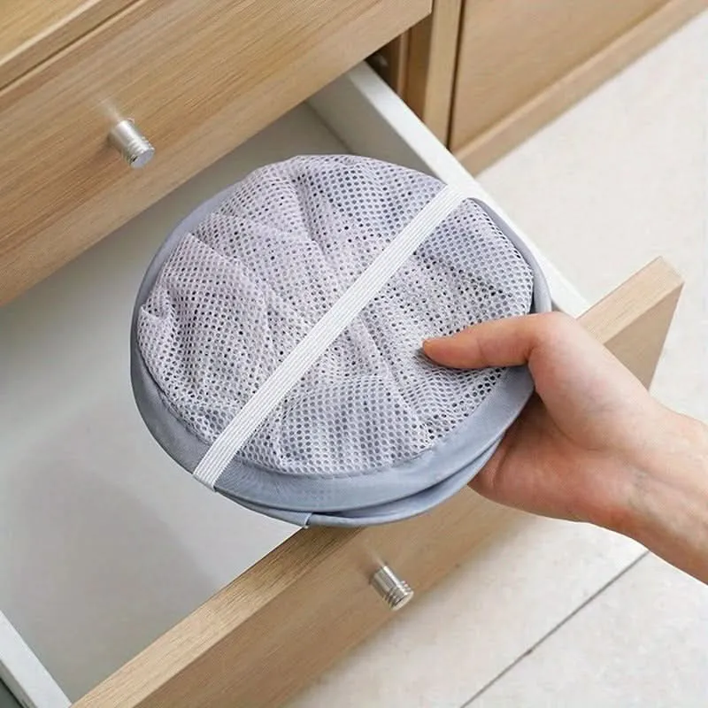 Space-Saving Foldable Toy Organizer – Durable Polyester Mesh Laundry Basket