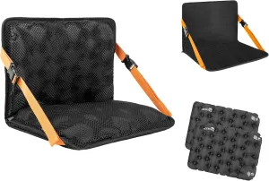 Stadium Seat Cushion Set, Portable Bleacher Chairs with Back Support, Foldable and Lightweight Seating for Sporting Events/Outdoor Activities, Adjustable Straps, Stadium Seats with Storage Bag