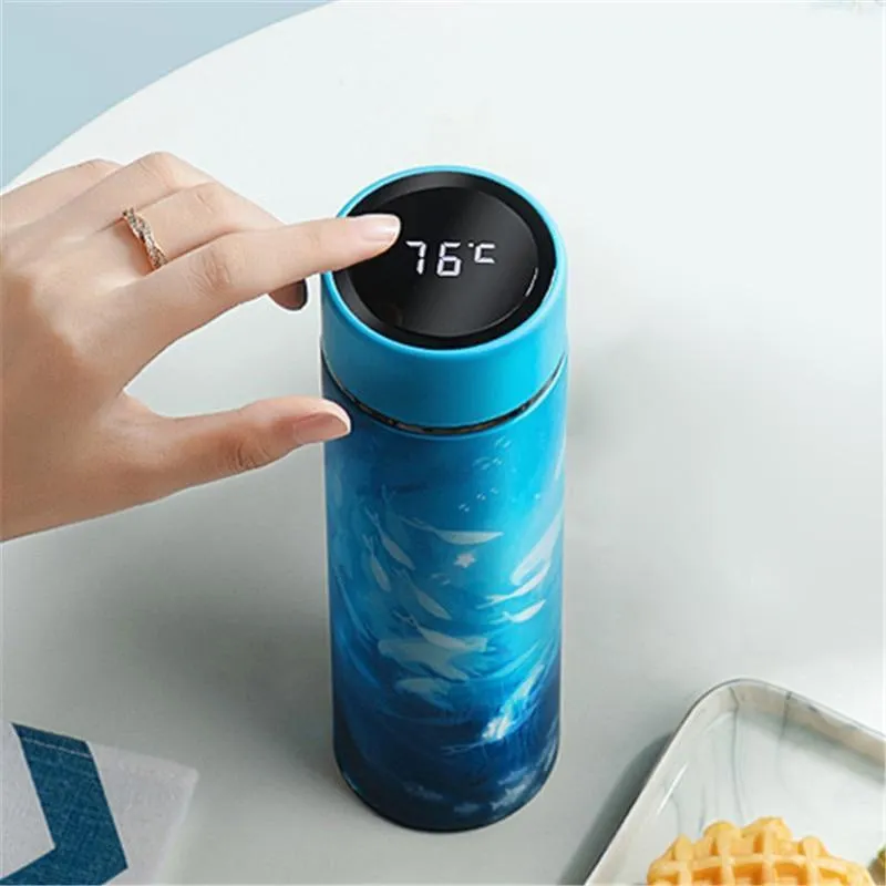 Stainless Steel 450ml Water Bottle Thermos Vacuum Flask
