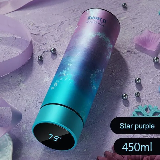 Stainless Steel 450ml Water Bottle Thermos Vacuum Flask