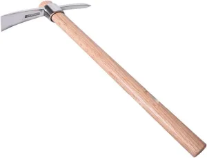 Stainless Steel Pickaxe Gardening Mattock, Handheld Gardening Hardware Tools, Pick Mattock for Planting, Ice axe