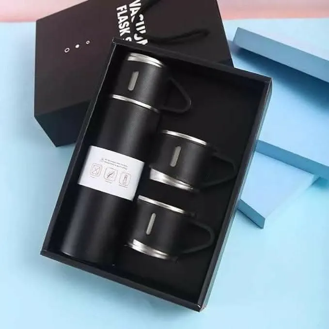 Stainless-steel vacuum flask for travel / office - 500ml (Random color)