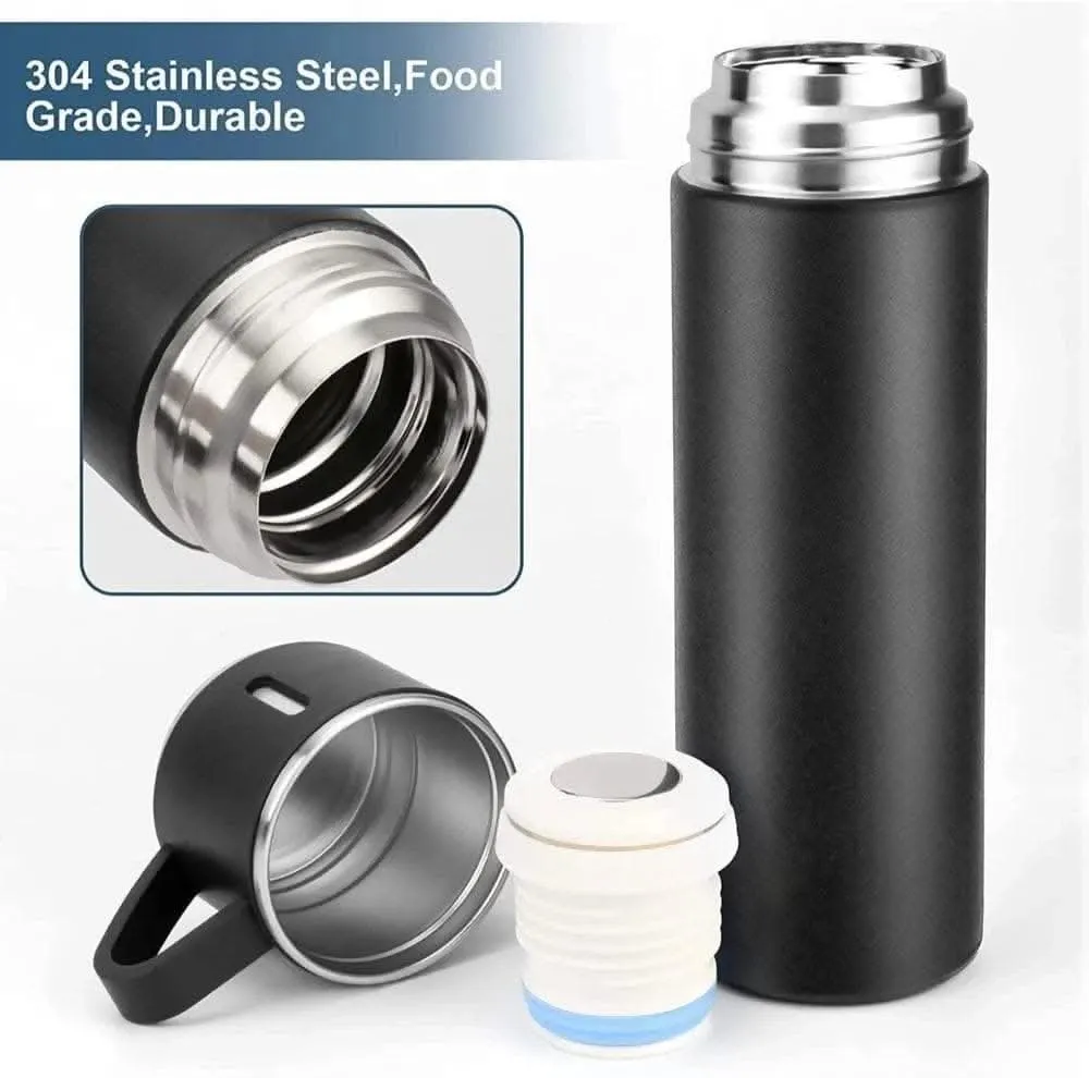 Stainless-steel vacuum flask for travel / office - 500ml (Random color)