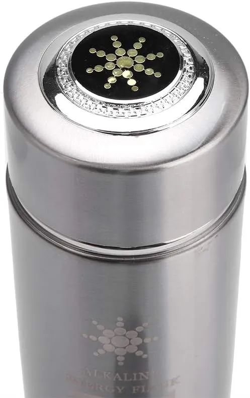 Stainless Water Bottle Portable Nano Balance Bio Energy Lonizer Cup Flask for Health Enthusiasts (Sliver)