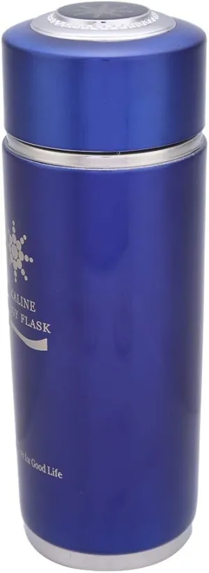 Stainless Water Bottle Portable Nano Energy Balance Bio Lonizer Cup Flask for Living (Blue)