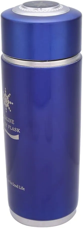 Stainless Water Bottle Portable Nano Energy Balance Bio Lonizer Cup Flask for Living (Blue)