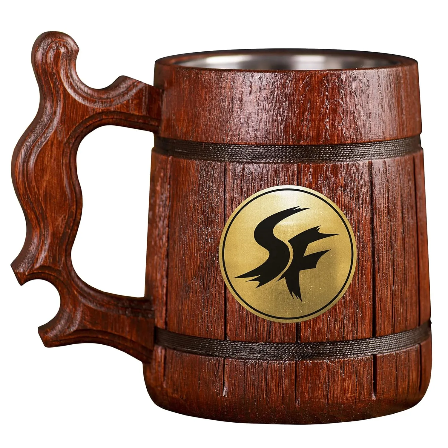 Street Fighter Beer Stein, Personalized Super Smash Bros Wooden Beer Mug, Custom Beer Stein