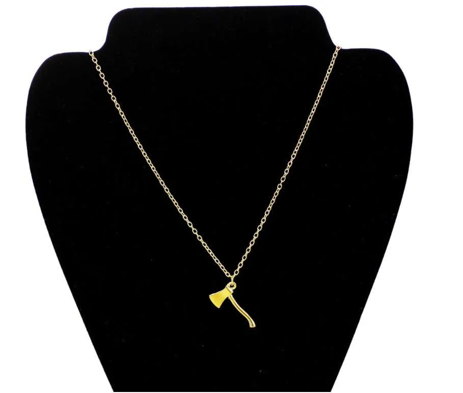 Stunning Firefighter's Axe Necklace