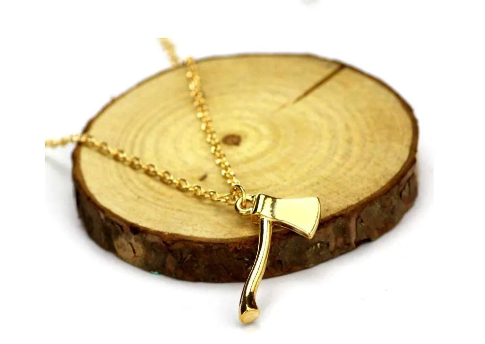 Stunning Firefighter's Axe Necklace