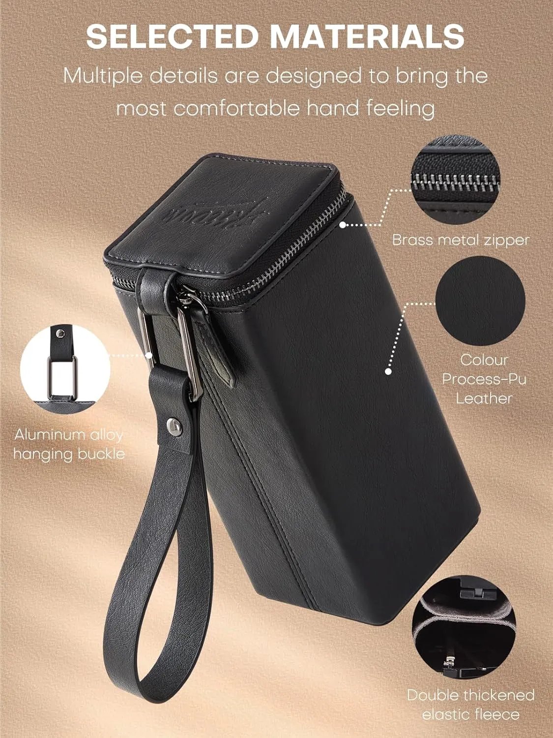Sunglasses Travel Case Organizer Hangable for Men Women, Eyeglasses Foldable Storage Organizer