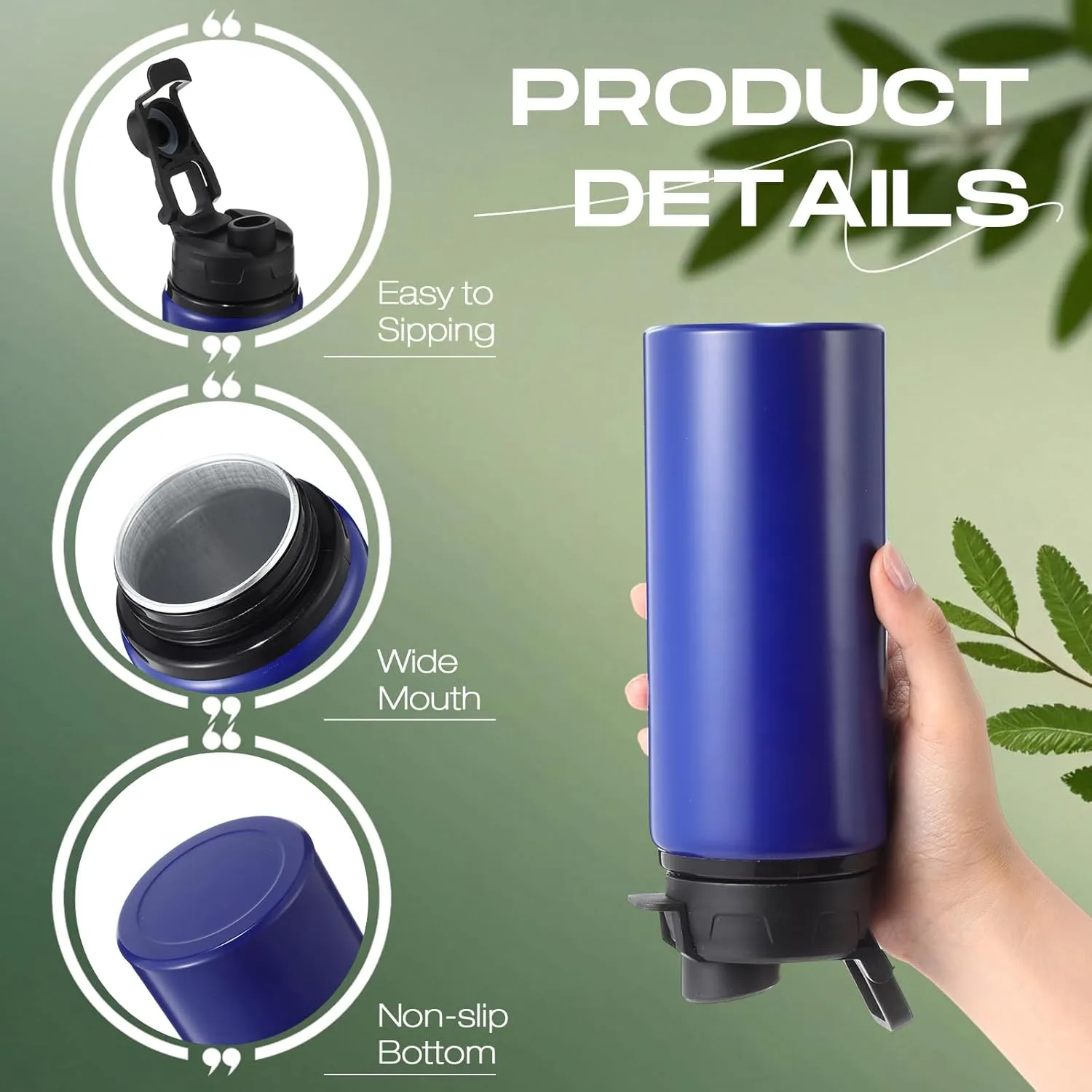 Sunnyray 16 Pcs Aluminum Water Bottle Bulk Multicolor Reusable Sports Bottle with Snap Lids Multipack Vacuum Water Flask for Travel Camping, Picnics, Gym, Hiking, Cycling, Fishing