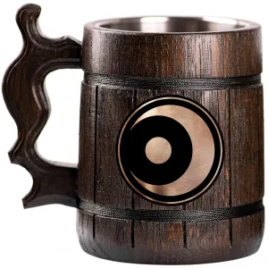 Super Smash Bros Bayonetta Custom Beer Mug, Personalized Stein, Wooden Tankard, Gamer Geek Anniversary Birthday Gifts for Men Him Dad Father Wedding Unique