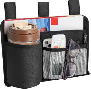 Support Storage Bag for Bed Rails, Bedside Storage Organizer