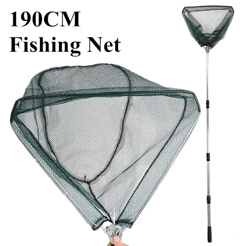 Telescopic Landing Net Folding Fishing Pole