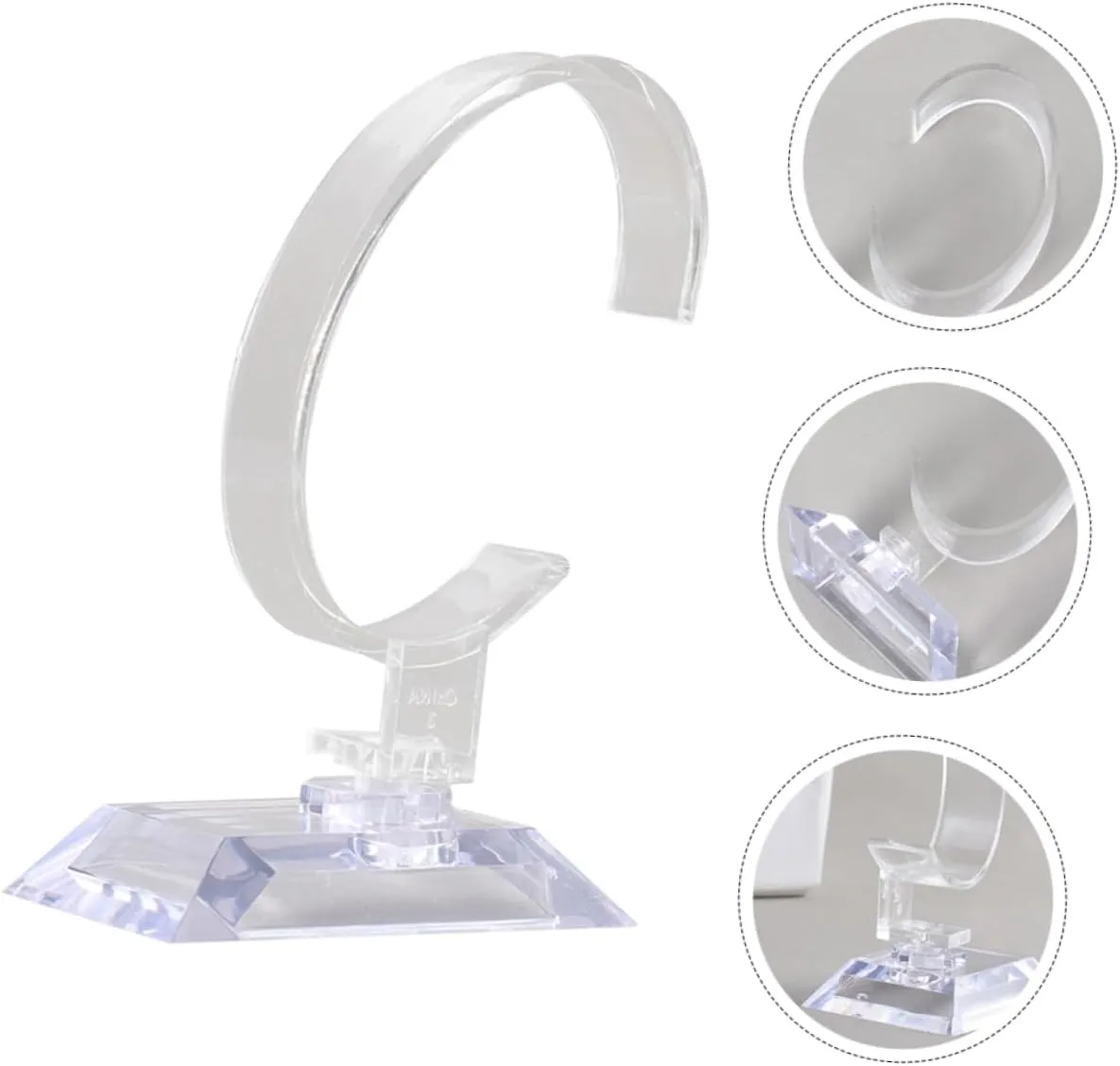 TENDYCOCO 18 Pcs Plastic Watch Display Stand Jewelry Rack Pocket Watch Display Dome Belt Display Stand Pin Display Jewelry Tray Jewelry Hanger Watch Holder Stand Display Rack Watch Stand Pvc