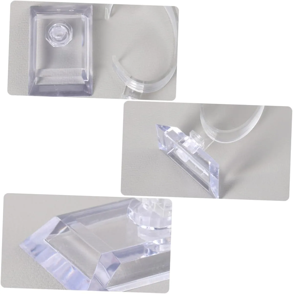 TENDYCOCO 18 Pcs Plastic Watch Display Stand Jewelry Rack Pocket Watch Display Dome Belt Display Stand Pin Display Jewelry Tray Jewelry Hanger Watch Holder Stand Display Rack Watch Stand Pvc