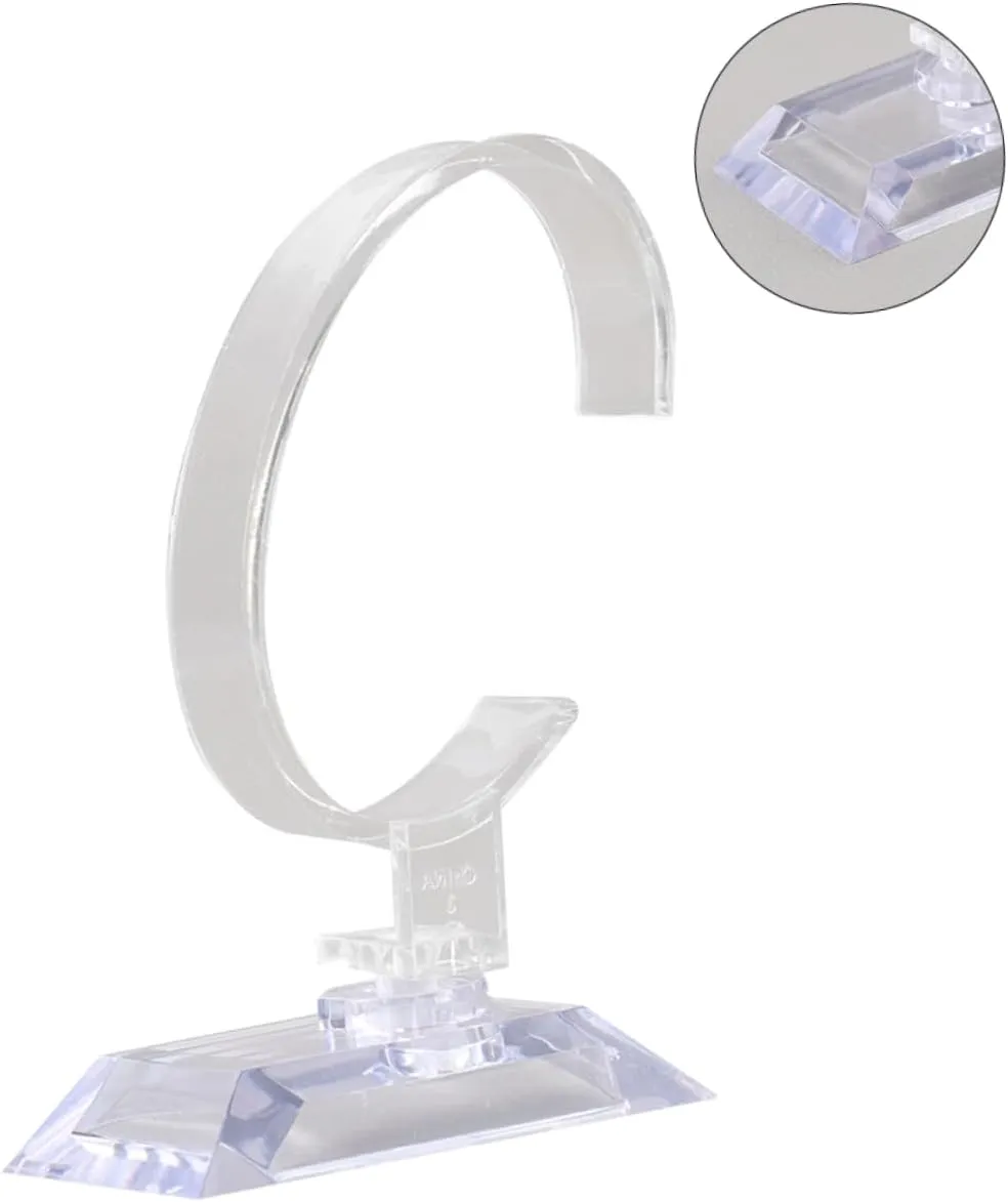 TENDYCOCO 18 Pcs Plastic Watch Display Stand Jewelry Rack Pocket Watch Display Dome Belt Display Stand Pin Display Jewelry Tray Jewelry Hanger Watch Holder Stand Display Rack Watch Stand Pvc